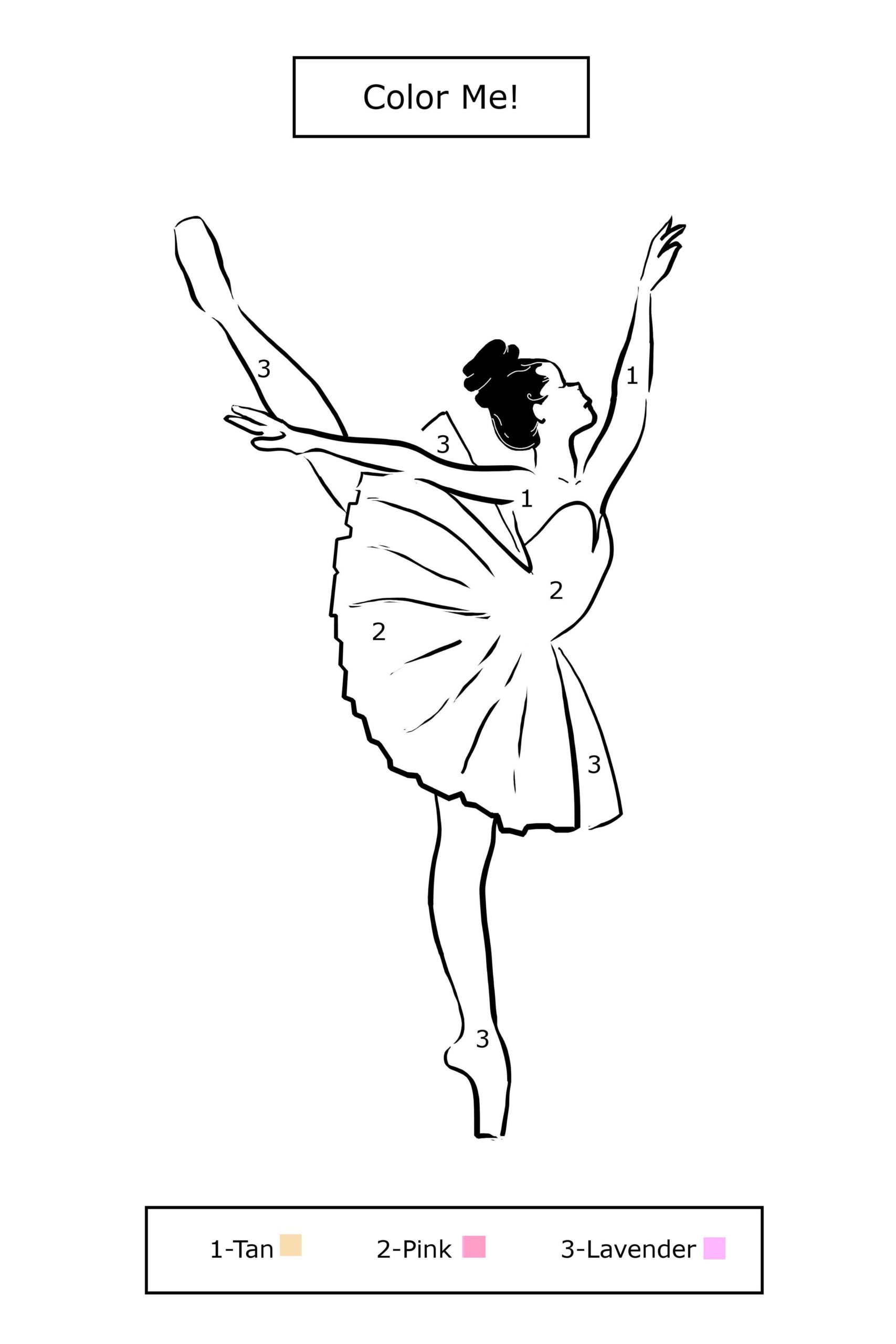 stum Swipe Uden Ballerina Coloring Sheets (Pack of 15) – Coloring Books for Kidz