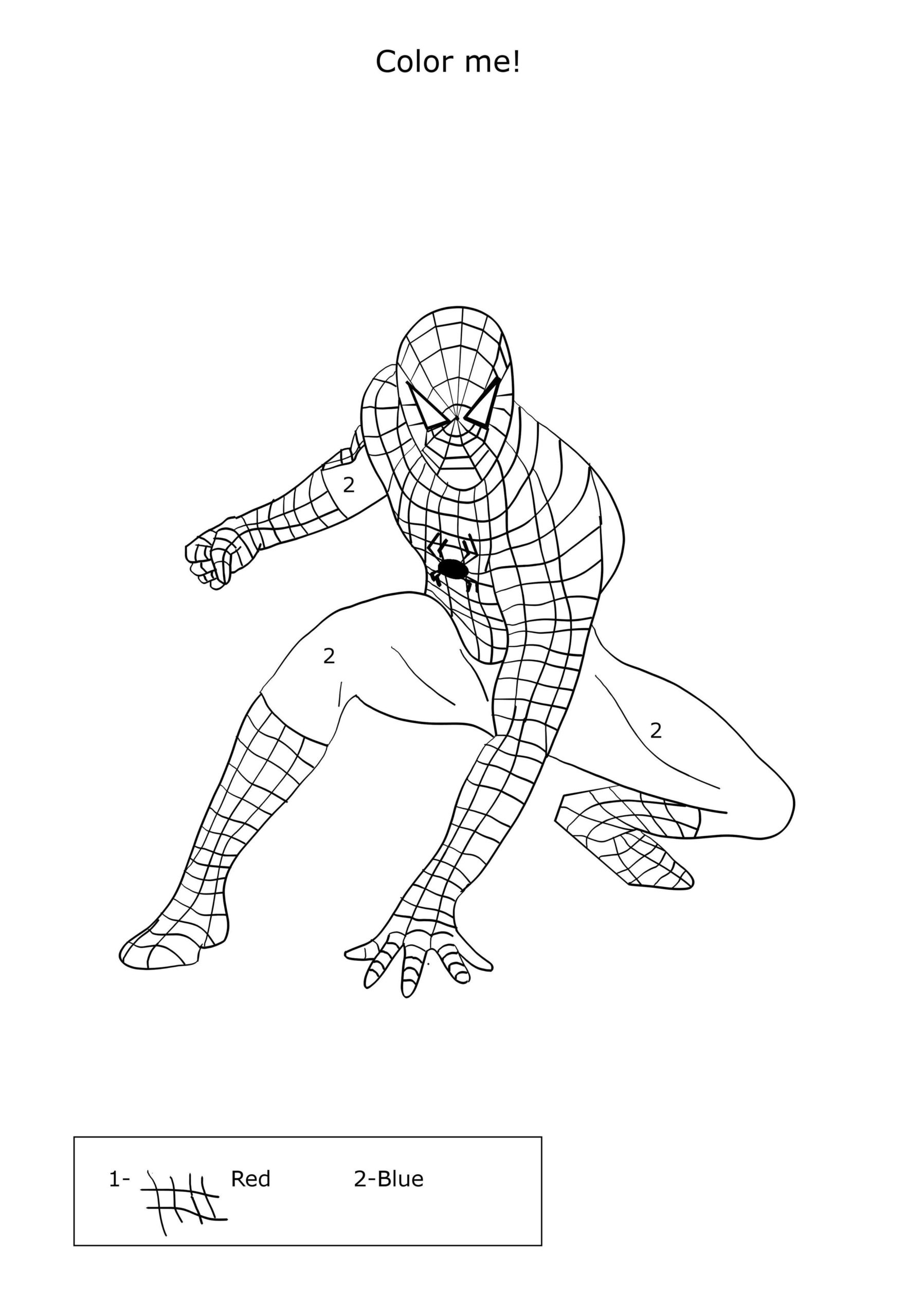 spider man images coloring pages